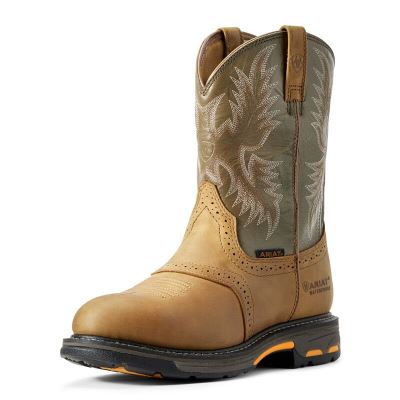 Ariat WorkHog - Werkschoenen Bruin / Olijfgroen Heren - 18326-212